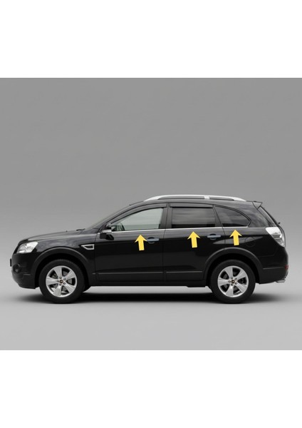Chevrolet Captiva Cam Alt Çıtası Krom Nikelaj (2007-2013) için Özel Ürün (6 Parça Paslanmaz Çelik) modelleri