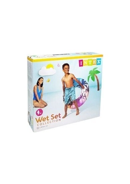 ISC58263 Intex Tutmaçlı Desenli Simit 97 cm