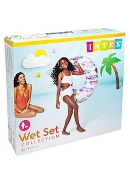 ISC58263 Intex Tutmaçlı Desenli Simit 97 cm