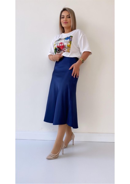 Kabartma Yazılı Tişört Ekru indirimleri