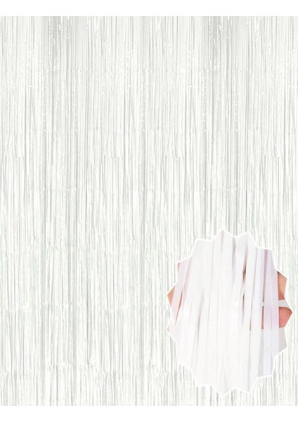 Soft Beyaz Renk Duvar ve Kapı Perdesi Ithal 100X200 cm