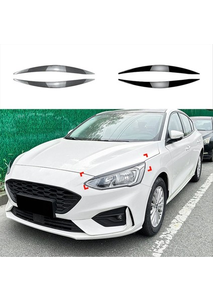 Araç Karbon Fiber Desen Far Lamba Kaşları Ford Focus Için Kapak Döşeme Mk4 2019-2021 Araç Göz Kapakları Kapakları (Yurt Dışından) fiyatları