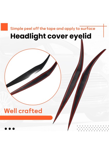 Ön Far Kapağı Kafası Işık Lambası Göz Kapağı Kaş Trim Abs Ford Fiesta Mk6 5 2013-2017 Karbon Fiber (Yurt Dışından) fırsatları