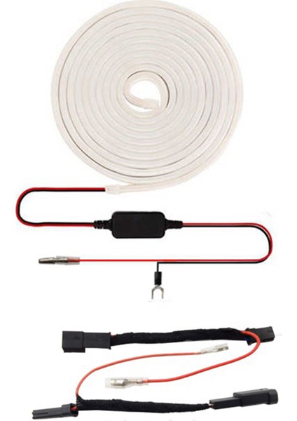 Evrensel 12V Fırfı Parlak LED Şerit Modifiye Ortam Aydınlatma Tesla Model 3 Y 18-23 Bagaj Açık Beyaz (Yurt Dışından)