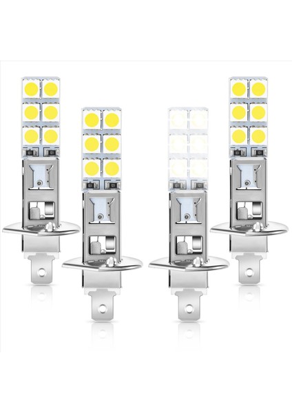 4pcs H1 6000K Süper Beyaz 80W LED Far Ampulleri Kiti Sis Sürüş Işığı (Yurt Dışından) modelleri