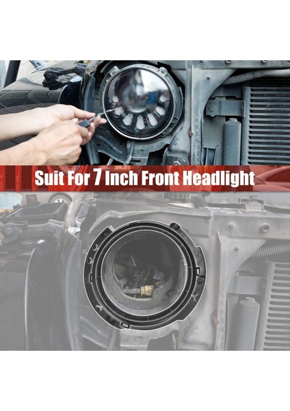 7 Inç Far Montaj Halkası Aksesuarları Jeep Wrangler Için Far Tutucu 2007-2017 Yüksek Kaliteli Otomobil Parçaları (Yurt Dışından) fiyatları
