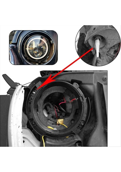 7 Inç Far Montaj Halkası Aksesuarları Jeep Wrangler Için Far Tutucu 2007-2017 Yüksek Kaliteli Otomobil Parçaları (Yurt Dışından) modelleri
