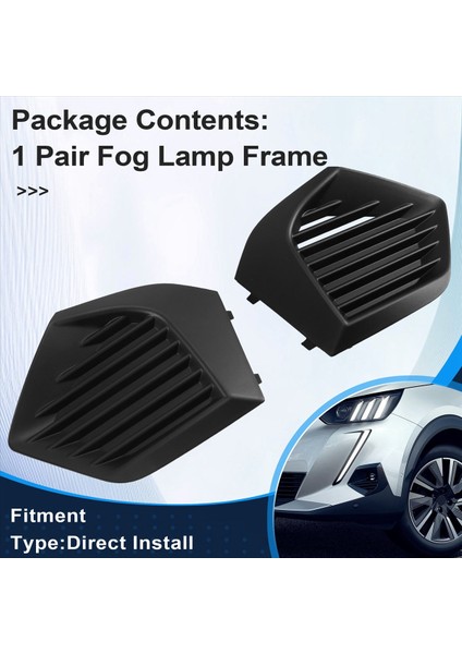 1 Çift Ön Sis Lambası Çerçevesi Sis Lambası Dekoratif Kapak Sis Lamba Braketi Peugeot 2008 2019 (Yurt Dışından) indirimleri