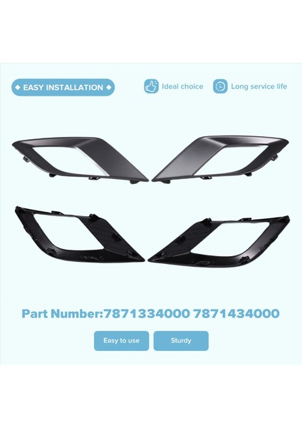 1 Çift Sis Lambası Kapağı Sis Lamba Çerçevesi Trim 7871334000 7871434000 Ssangyong Için Korando Tivoli Musso Yeni Yüksek Kalite (Yurt Dışından) modelleri