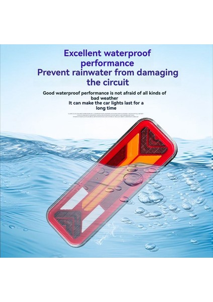 2pcs Araba Kuyruk Işığı Fren Lambası Akışı Dönüş Sinyali Sis Işığı Araba Kamyonu Karavan Römorku Su Geçirmez Araba Arka Lamba (Yurt Dışından) fiyatları