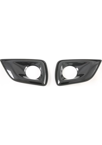 Nissan Navara Için NP300 2016-2021 Karbon Fiber Araba Ön Sis Fark Lambası Dekoratif Çerçeve Kapak Döşeme Sticker Aksesuarları (Yurt Dışından)