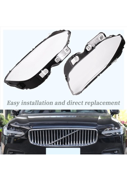 Araba Ön Far Kapağı Far Lambası Kabuk Maskesi Abajur Lens Volvo Için Pleksiglas Pleksiglas (Yurt Dışından) fiyatları