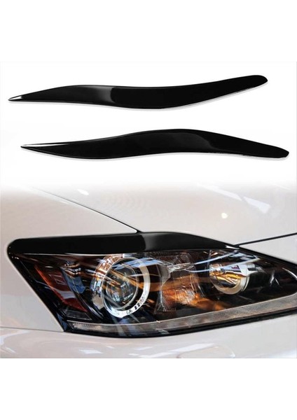 1 Çift Far Kaş Parlak Piyano Siyah Far Kaş Kapak Lexus IS250 IS300 2006-2012 Için Dekorasyon Çıkartmaları (Yurt Dışından) modelleri