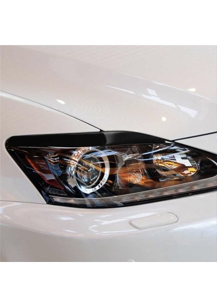 1 Çift Far Kaş Parlak Piyano Siyah Far Kaş Kapak Lexus IS250 IS300 2006-2012 Için Dekorasyon Çıkartmaları (Yurt Dışından) indirimleri