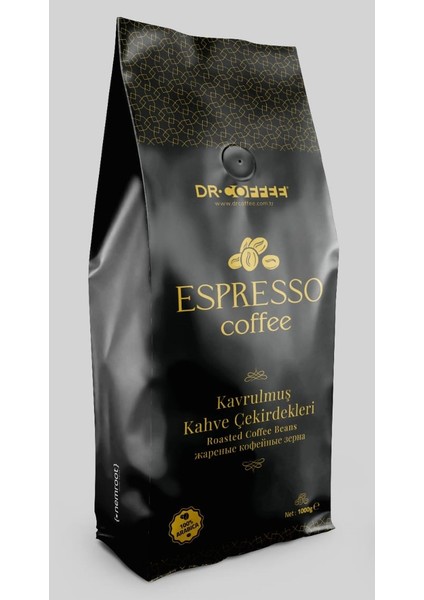 Dr Coffe Drcoffee Espresso Çekirdek Kahve Poşet Valfli 1000 Gr.