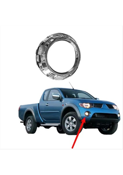 Araba Ön Sis Lambası Yüzük Kapağı Sis Lambası Dekoratif Çerçeve Mitsubishi L200 Triton Strada 2006-2009 (Yurt Dışından) modelleri