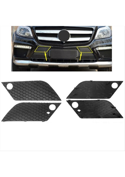 Ön Tampon Sis Lambası Izgara Havalandırmalar Havalandırma Mesh Kapağı 1668854122 1668854222 Mercedes-Benz Gl-Sınıf Gls Amg W166 (Yurt Dışından) modelleri