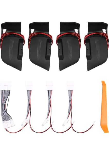 Toyota Için LED Araç Iç Ortam Işığı Rav4 2019-2023 7 Renkli Saplı Kapı Kase Lambası Yedek Dekoratif Işık (Yurt Dışından)