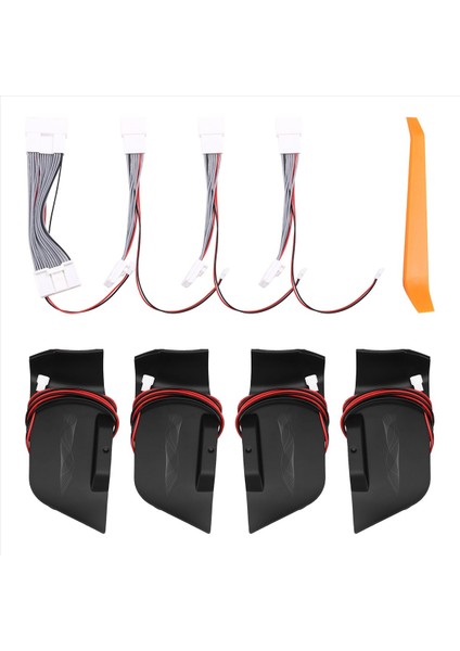 Toyota Için LED Araç Iç Ortam Işığı Rav4 2019-2023 7 Renkli Saplı Kapı Kase Lambası Yedek Dekoratif Işık (Yurt Dışından) modelleri