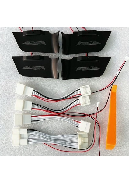 Toyota Için LED Araç Iç Ortam Işığı Rav4 2019-2023 7 Renkli Saplı Kapı Kase Lambası Yedek Dekoratif Işık (Yurt Dışından) indirimleri