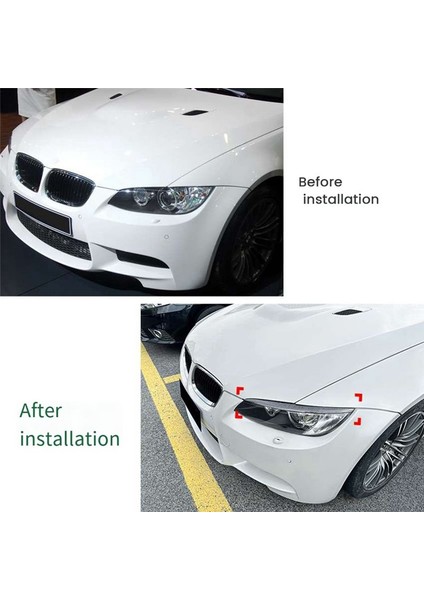 Bmw 3 Serisi E90 2005-2012 Araç Stil Aksesuarları Için Araç Karbon Fiber Farlar Kaş Far Döşeme Çıkartmaları (Yurt Dışından) modelleri