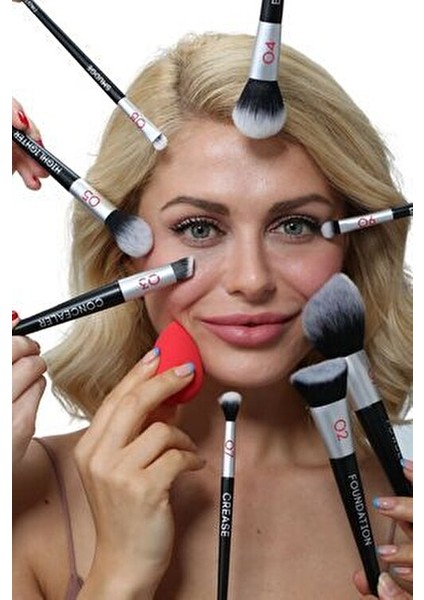 Pudra Fırçası 01 Ahşap Saplı Sentetik Kıllarla Profesyonel Makyaj İçin Vegan Fırça indirimleri