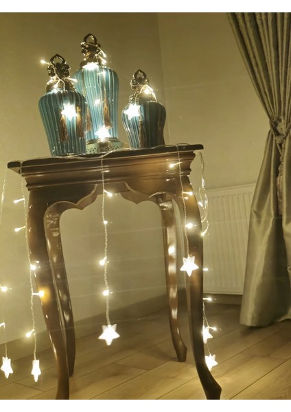 Yıldız 4m 96 LED 19 Saçak 40-50-60CM Gün Işığı Yıldız Boyutu:7cm fiyatları