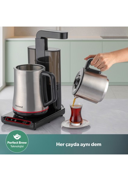 Teabot 1786H Otomatik Çay Makinesi Siyah