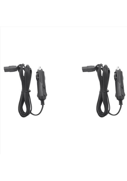 4pcs 2m 12V Yedek Araba Soğutucu Kutu Buzdolabı Çakma Çıkarma 2 Pin Şarj Cable (Yurt Dışından)