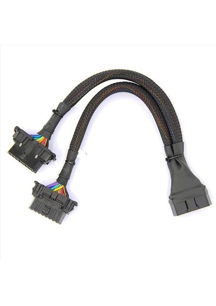 3x 2 Aradan 1 Obd2 Uzatma Kablosu Obdıı Male To 2 Dişi Splitter Araç Bilgisayar Bağlantısı Dönüştürme Fişi Soketi 30CM (Yurt Dışından) fiyatları