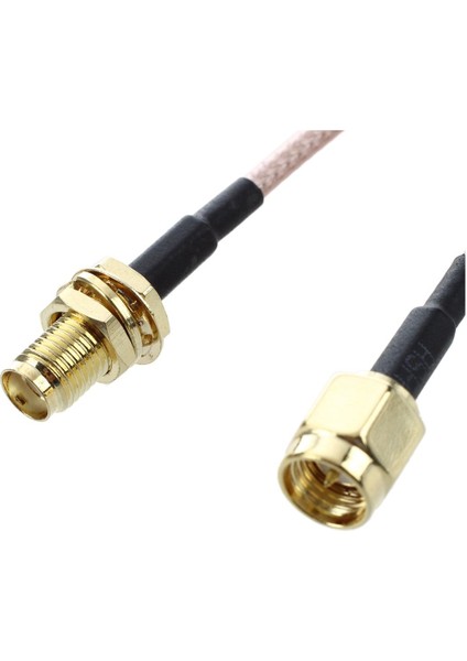 Sma Dişi Sma Erkek F / M Anten Bağlantı Kablosu Adaptörü Siyah + Altın (Yurt Dışından) fırsatları