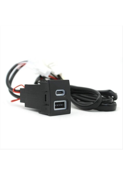 12V/24V Araç Telefon Şarj Cihazı Soketi Çift Qc3 0 Tip-C Tip Pd USB Şarj Portu Vw Polo 9n 9n3 2004-2011 Için (Yurt Dışından)
