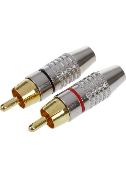 2 x Rca Erkek Fiş Sesli Video Koaksiyel Kablo Konektörleri Av Adaptörleri (Yurt Dışından) fiyatları