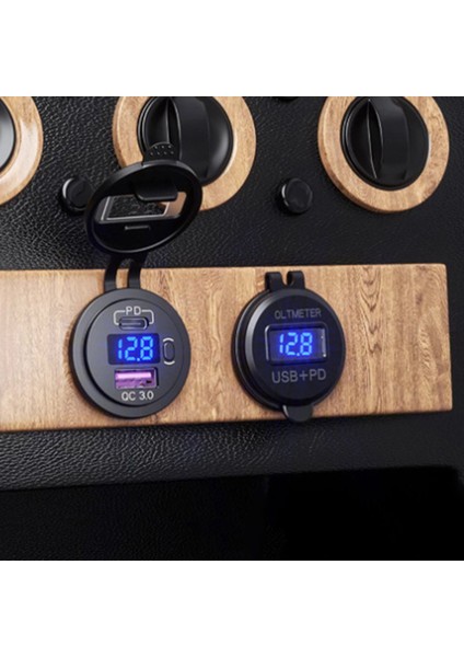 12V 24V Pd Tip C/qc 3 0 USB Şarj Cihazı Soket Güç Çıkış Adaptörü Araba Kamyonu Teknesi Için Su Geçirmez Rv Mavi (Yurt Dışından) fırsatları