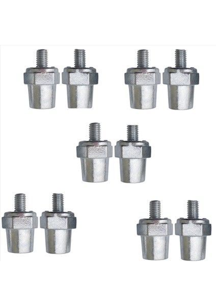 5 Çift Çinko Alaşımlı Pil Tarafı Terminal Şarj Direkleri 8mm Pozitif (+) Veya Negatif (-) Pil Kablosu Terminallerine Uyuyor (Yurt Dışından)