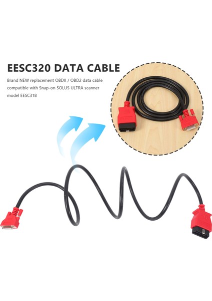 Araba 6ft Snap Scanner Da-4 Uyumlu Obdıı Obd2 Solus Edge EESC320 Için Veri Kablosu (Yurt Dışından) modelleri