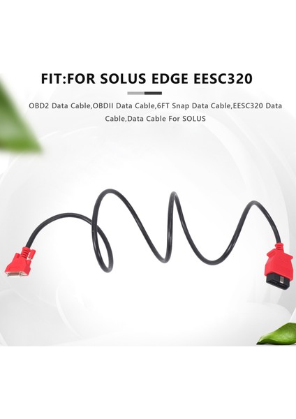 Araba 6ft Snap Scanner Da-4 Uyumlu Obdıı Obd2 Solus Edge EESC320 Için Veri Kablosu (Yurt Dışından) indirimleri