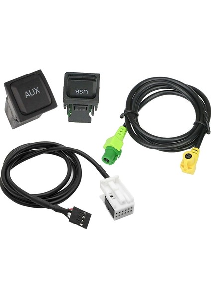Araba USB Aux Anahtar Kablosu USB Ses Adaptörü RCD510 RNS315 For-Passat B6 B7 Golf 5 Mk5 Golf 6 Mk6 Jetta 5 Mk5 cc (Yurt Dışından)