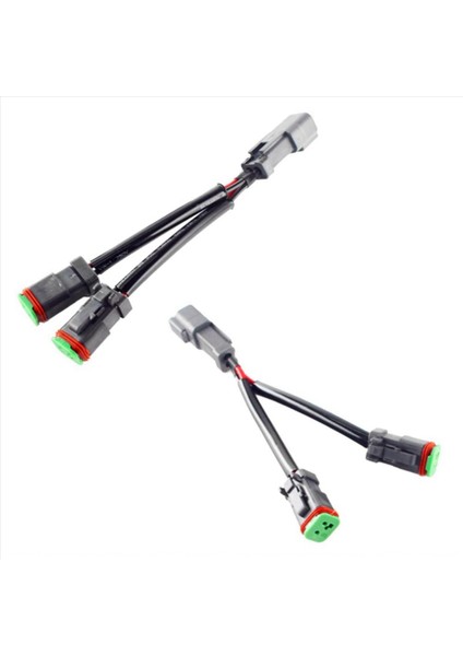 6x Y Tip Kuarlar Deutsch Dt Dtp 2 Pin Soket Adaptörü LED Pod Işi Işık Retrofit Konektörleri Kablo Demeti (Yurt Dışından) indirimleri