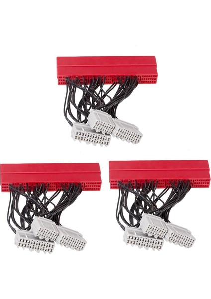 Honda Civic 1999-2000 Için 3x OBD2B-OBD1 Ecu Dönüşüm Kablo Dairesi Adaptör Hattı (Yurt Dışından)