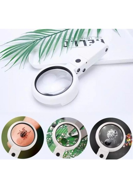 USB Şarj Edilebilir Katlanabilir 3.510X Büyüteç 8 Ledli Masa ve Eliçin Taşınabilir Büyüte fiyatları