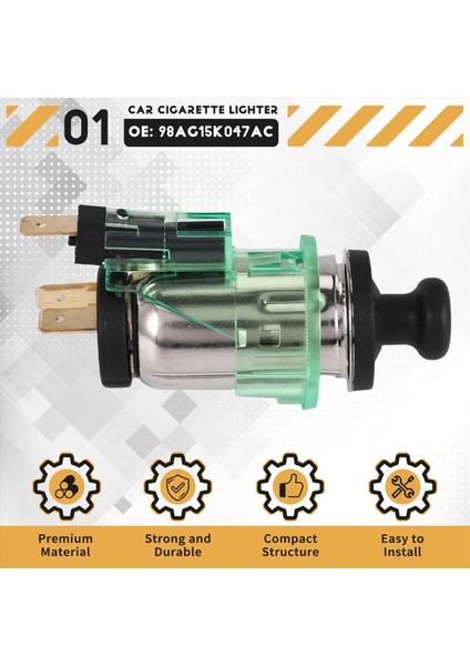 Araba Çakağı Soketi 98AG15K047AC 6133 Ford Focus Mk1 Mondeo Araba Aksesuarları (Yurt Dışından) fırsatları