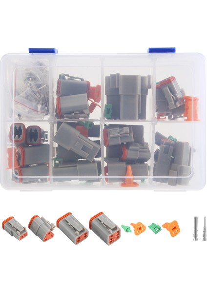 Deutsch Için 1 Kutu Dt Serisi Su Geçirmez Tel Konnektör Kiti DT06-2 3 4 6s DT04-2 3 4 6p Otomotiv Mühürlü Fiş (Yurt Dışından) fiyatları