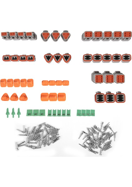 Deutsch Için 1 Kutu Dt Serisi Su Geçirmez Tel Konnektör Kiti DT06-2 3 4 6s DT04-2 3 4 6p Otomotiv Mühürlü Fiş (Yurt Dışından) modelleri