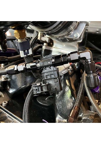 4x 6AN Ila 3/8 Hızlı Kesdan Kesici Dişi Efı Adaptör Bağlantısı An6 Erkek Parlamayı 3/8 Yakıt Çocuk Boru Konnatörlerine (3/8) (Yurt Dışından)