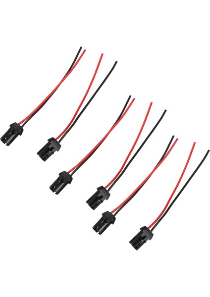 6x T10 W5W Otomatik Ampul Soket Lambası Tutucu Bağlayıcı Uzatma (Yurt Dışından)