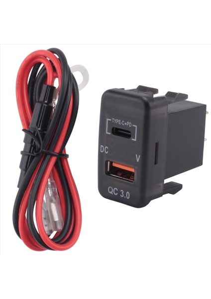 Toyota Land Cruiser Hilux Prado Fj Için Voltmetre ile Araba Hızlı Şarj Cihazı Adaptörü Qc3 0 Çift USB Hızlı Şarj Cihazı Soketi (Yurt Dışından) fiyatları