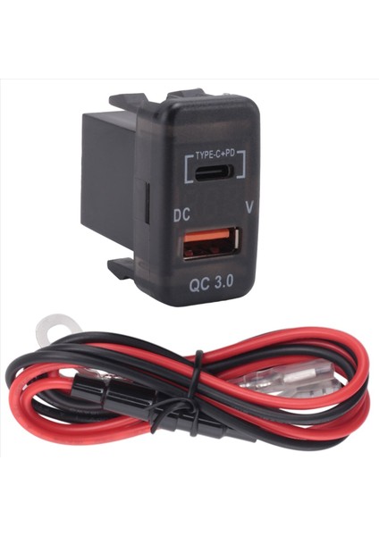 Toyota Land Cruiser Hilux Prado Fj Için Voltmetre ile Araba Hızlı Şarj Cihazı Adaptörü Qc3 0 Çift USB Hızlı Şarj Cihazı Soketi (Yurt Dışından) indirimleri