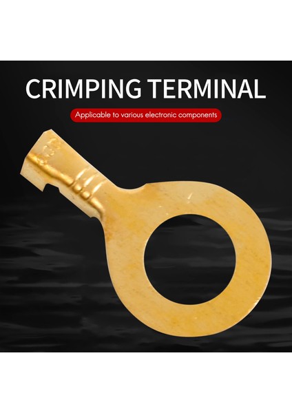 150 Pcs Kablo Halkası Terminal Halka Kablo Kabuğu Bakır Lugs Halka Terminaller Konektörleri Pirinç Kaç Kablo Tel Terminalleri (Yurt Dışından) fiyatları