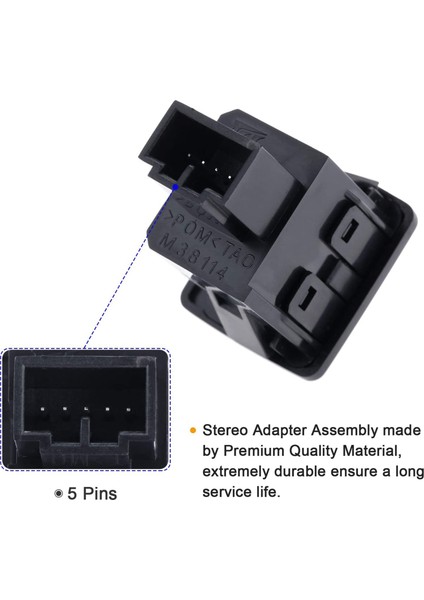 Yardımcı Giriş Jack Accord Aux Port Değiştirme Honda Accord Sedan Crosstour Pilot Için 39112-TA0-A01 (Yurt Dışından) indirimleri